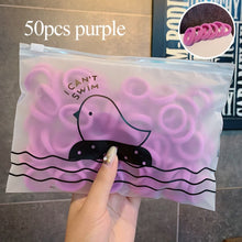 Load image into Gallery viewer, 50/100 Cái/bộ Bé Gái Nhiều Màu Sắc Nylon Nhỏ Thun Cột Tóc Trẻ Em Đuôi Ngựa Giá Đỡ Dây Cao Su Đầu Tóc Trẻ Em Phụ Kiện