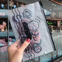 Load image into Gallery viewer, 50/100 Cái/bộ Bé Gái Nhiều Màu Sắc Nylon Nhỏ Thun Cột Tóc Trẻ Em Đuôi Ngựa Giá Đỡ Dây Cao Su Đầu Tóc Trẻ Em Phụ Kiện