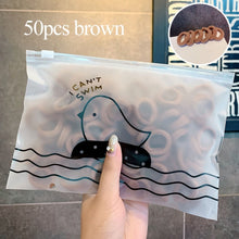 Load image into Gallery viewer, 50/100 Cái/bộ Bé Gái Nhiều Màu Sắc Nylon Nhỏ Thun Cột Tóc Trẻ Em Đuôi Ngựa Giá Đỡ Dây Cao Su Đầu Tóc Trẻ Em Phụ Kiện