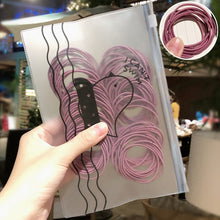 Load image into Gallery viewer, 50/100 Cái/bộ Bé Gái Nhiều Màu Sắc Nylon Nhỏ Thun Cột Tóc Trẻ Em Đuôi Ngựa Giá Đỡ Dây Cao Su Đầu Tóc Trẻ Em Phụ Kiện