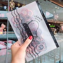 Load image into Gallery viewer, 50/100 Cái/bộ Bé Gái Nhiều Màu Sắc Nylon Nhỏ Thun Cột Tóc Trẻ Em Đuôi Ngựa Giá Đỡ Dây Cao Su Đầu Tóc Trẻ Em Phụ Kiện