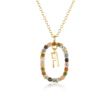 Load image into Gallery viewer, ANDYWEN 925 Sterling Silver Gold Letters A - Z Initial M S C K Alphabet Pendente Long Chain Necklace Say My Name Fine Jewelry