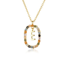 Load image into Gallery viewer, ANDYWEN 925 Sterling Silver Gold Letters A - Z Initial M S C K Alphabet Pendente Long Chain Necklace Say My Name Fine Jewelry