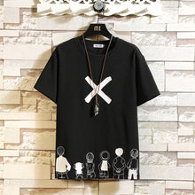 Load image into Gallery viewer, Casual Short Sleeve T Shirt Men'S 2021 Summer Tshirt Top Tees Black White Fashion HIP HOP Clothes Plus OverSize M-5XL O NECK