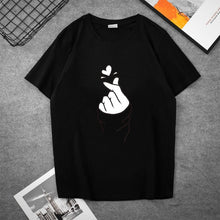 Chargez l'image dans la visionneuse de la galerie, Kpop Bangtan Boys T Shirt A.R.M.Y Fans Support Group Creative Print tshirts Short-sleeve Pure Cotton Women Tops summer plus size