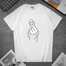 Chargez l'image dans la visionneuse de la galerie, Kpop Bangtan Boys T Shirt A.R.M.Y Fans Support Group Creative Print tshirts Short-sleeve Pure Cotton Women Tops summer plus size