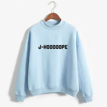 Chargez l'image dans la visionneuse de la galerie, Kpop sweatshirts Bangtan Boys clothes Fashion J-HOOOOOPE Letter Print Sweatshirt women Spring Autumn Teen Pink Tops