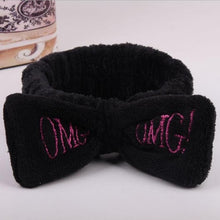 Chargez l'image dans la visionneuse de la galerie, New Letter "OMG" Coral Fleece Soft Bow Headbands for women Girls Cute Hair Holder Hairbands Hair Bands Headwear Hair Accessories