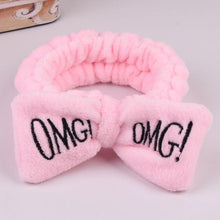 Chargez l'image dans la visionneuse de la galerie, New Letter "OMG" Coral Fleece Soft Bow Headbands for women Girls Cute Hair Holder Hairbands Hair Bands Headwear Hair Accessories