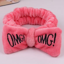 Chargez l'image dans la visionneuse de la galerie, New Letter "OMG" Coral Fleece Soft Bow Headbands for women Girls Cute Hair Holder Hairbands Hair Bands Headwear Hair Accessories