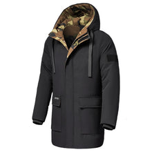 Chargez l'image dans la visionneuse de la galerie, Oumor 8XL Men Winter New Long Casual Camouflage Hooded Jacket Parkas Men Outdoor Fashion Warm Thick Pockets Army Coat Parkas Men