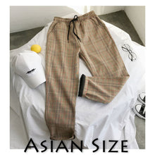 Chargez l'image dans la visionneuse de la galerie, Privathinker Men Women Korean Black Plaid Casual Pants 2020 Mens Streetwear Harem Pants Male Checkered Trousers Plus Size