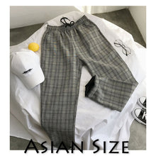 Chargez l'image dans la visionneuse de la galerie, Privathinker Men Women Korean Black Plaid Casual Pants 2020 Mens Streetwear Harem Pants Male Checkered Trousers Plus Size