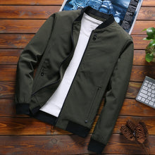 Chargez l'image dans la visionneuse de la galerie, Spring Autumn Jackets Men New Casual Solid Fashion Streetwear Thick Winter Jacket Mens Jaqueta Slim Fit Outwear High Quality 105