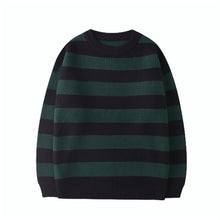 Chargez l'image dans la visionneuse de la galerie, Women Striped Sweater Autumn Winter Knitted Pullover Oversize Warm Thick Sueter Mujer Korean Lady Casual Loose Pullover Sweater