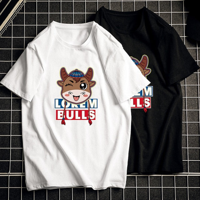 2021 Hot Selling Men's Animal Anime Print T-shirt Loose, Comfortable Fashion Beautiful Outdoor Leisure Short Sleeve T-shirt