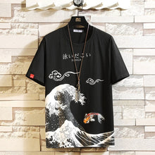 Load image into Gallery viewer, Funny Anime Print Oversized Men T Shirt Hip-Hop Cotton T-shirt O-neck Summer Japanese Male Causal Tshirts 5XL Fashion Loose Tees
