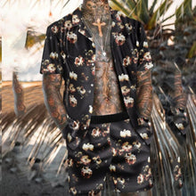 Load image into Gallery viewer, Hawaiian Set Mens Printing Set Short Sleeve Summer Casual Floral Shirt Beach Two Piece Suit 2021 New Fashion Men Sets M-3XL
