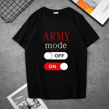 Chargez l&#39;image dans la visionneuse de la galerie, Kpop Bangtan Boys T Shirt A.R.M.Y Fans Support Group Creative Print tshirts Short-sleeve Pure Cotton Women Tops summer plus size
