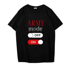 이미지를 갤러리 뷰어에 로드 , Kpop Bangtan Boys T Shirt A.R.M.Y Fans Support Group Creative Print tshirts Short-sleeve Pure Cotton Women Tops summer plus size
