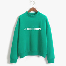 이미지를 갤러리 뷰어에 로드 , Kpop sweatshirts Bangtan Boys clothes Fashion J-HOOOOOPE Letter Print Sweatshirt women Spring Autumn Teen Pink Tops
