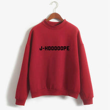 이미지를 갤러리 뷰어에 로드 , Kpop sweatshirts Bangtan Boys clothes Fashion J-HOOOOOPE Letter Print Sweatshirt women Spring Autumn Teen Pink Tops
