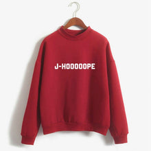 이미지를 갤러리 뷰어에 로드 , Kpop sweatshirts Bangtan Boys clothes Fashion J-HOOOOOPE Letter Print Sweatshirt women Spring Autumn Teen Pink Tops
