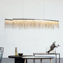 Chargez l&#39;image dans la visionneuse de la galerie, Luxury tassel aluminum chain Pendant Lights for bedroom living room lamps villa restaurant shop decorative art lamps
