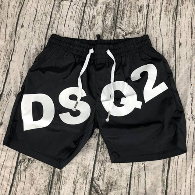 Man DSQ2 Summer Muscle Fitness Sports Shorts Men's Outdoor beach shorts Leisure Jogging Training Quick-Drying Printing Shorts