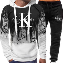 Chargez l&#39;image dans la visionneuse de la galerie, Men&#39;s Winter Hoodie Sets Tracksuit Sportswear New Men Sweatshirt+Sweatpant Suit Fashion Brand Streetwear Pullover Clothes
