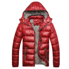 Load image into Gallery viewer, Naranjasabor 2020 casacos masculinos de inverno quente grosso jaquetas masculinas acolchoadas casuais com capuz parkas homens casacos de marca 5xl
