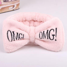 Chargez l&#39;image dans la visionneuse de la galerie, New Letter &quot;OMG&quot; Coral Fleece Soft Bow Headbands for women Girls Cute Hair Holder Hairbands Hair Bands Headwear Hair Accessories
