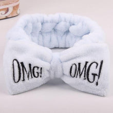 Chargez l&#39;image dans la visionneuse de la galerie, New Letter &quot;OMG&quot; Coral Fleece Soft Bow Headbands for women Girls Cute Hair Holder Hairbands Hair Bands Headwear Hair Accessories

