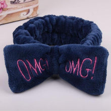 Chargez l&#39;image dans la visionneuse de la galerie, New Letter &quot;OMG&quot; Coral Fleece Soft Bow Headbands for women Girls Cute Hair Holder Hairbands Hair Bands Headwear Hair Accessories
