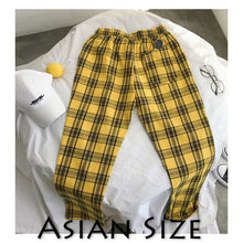 Load image into Gallery viewer, Privathinker Men Women Korean Black Plaid Casual Pants 2020 Mens Streetwear Harem Pants Male Checkered Trousers Plus Size
