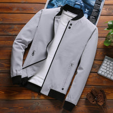 Load image into Gallery viewer, Spring Autumn Jackets Men New Casual Solid Fashion Streetwear Thick Winter Jacket Mens Jaqueta Slim Fit Outwear High Quality 105
