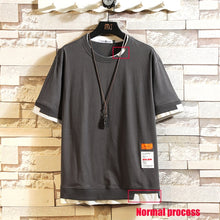 Chargez l&#39;image dans la visionneuse de la galerie, Summer Short Sleeves Harajuku Korea Fashion White T-shirt Streetwear One Piece Hip Hop Rock Punk Men Top Tees Tshirt Clothes
