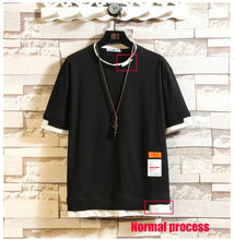 Chargez l&#39;image dans la visionneuse de la galerie, Summer Short Sleeves Harajuku Korea Fashion White T-shirt Streetwear One Piece Hip Hop Rock Punk Men Top Tees Tshirt Clothes
