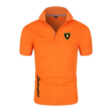 Chargez l&#39;image dans la visionneuse de la galerie, Summer new Lamborghini men&#39;s Polo shirt British breathable brand large size printing fashion men&#39;s Harajuku stitching lapel casu
